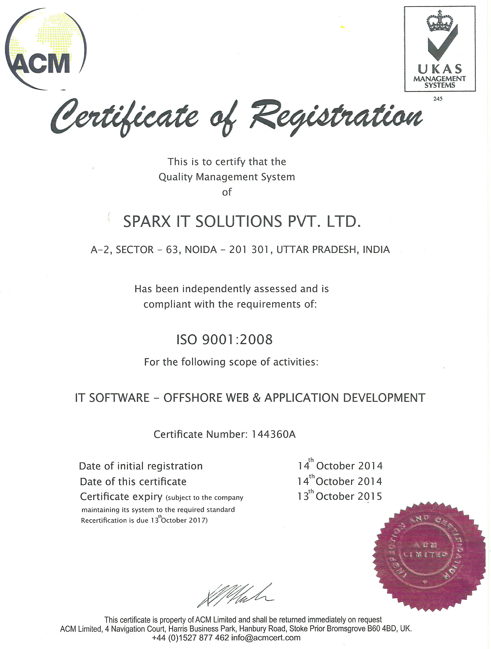 ISO 900 :2008