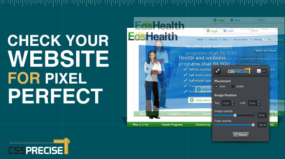 CSSPrecise Pixel Perfect Tool