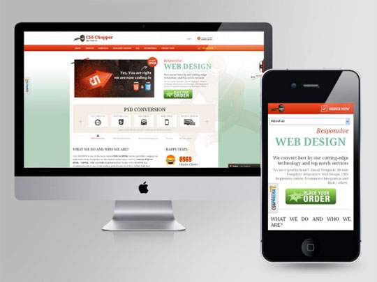 PSD to responsive WordPress