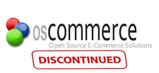 discontinuation of OsCommerce