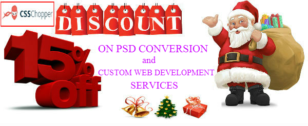 Christmas offer on email newsletter templates