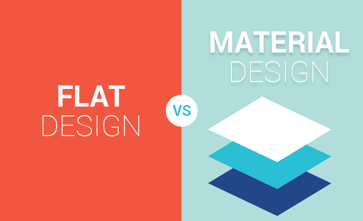 Flat Design vs Material Design