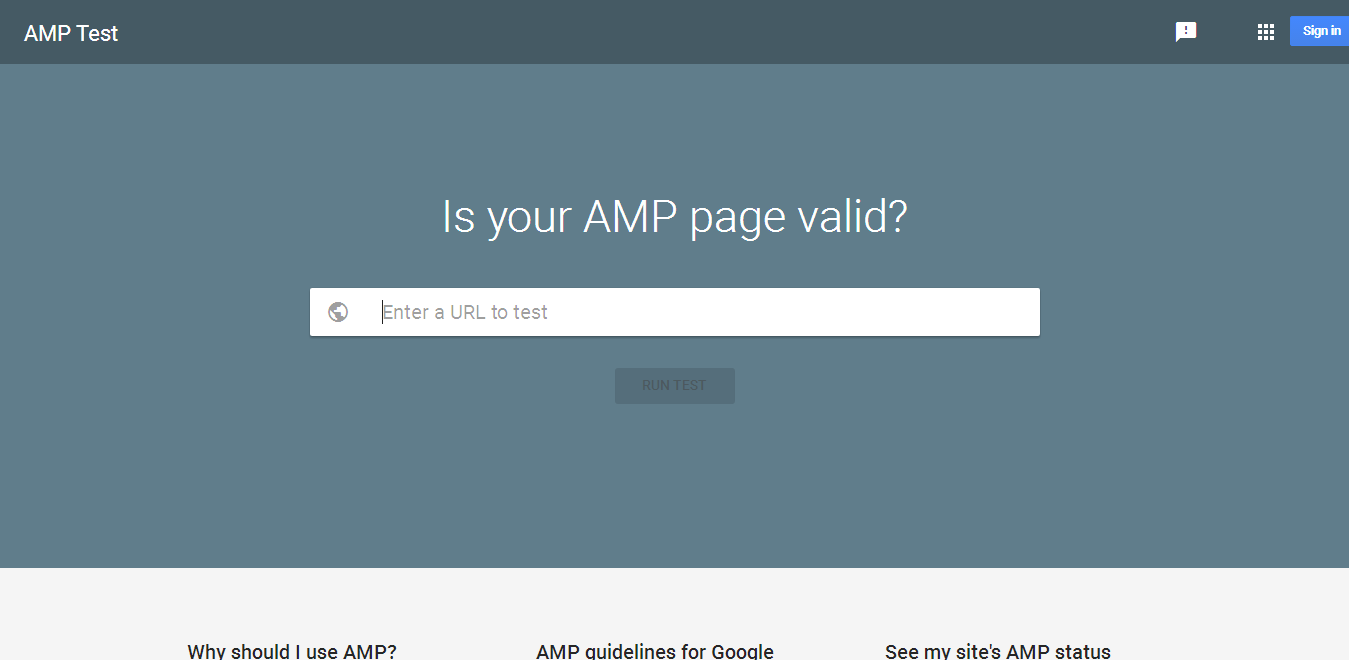 AMP Test