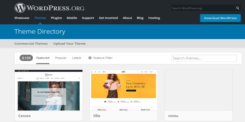 WordPress.org Theme Directory