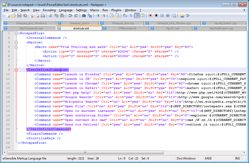 Notpad++ HTML Editor