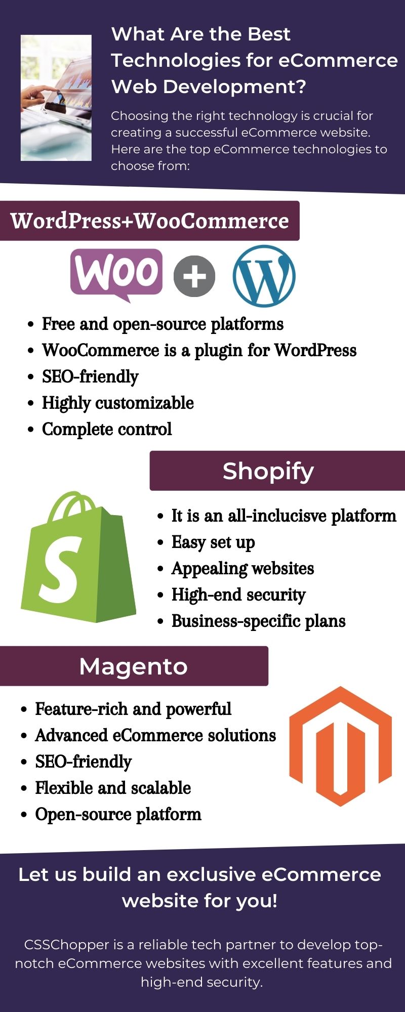 What Are the Best Technologies for eCommerce Web Development
