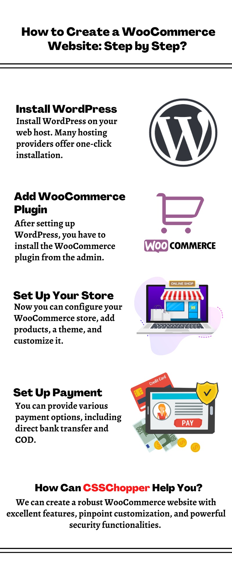 wocommerce steps