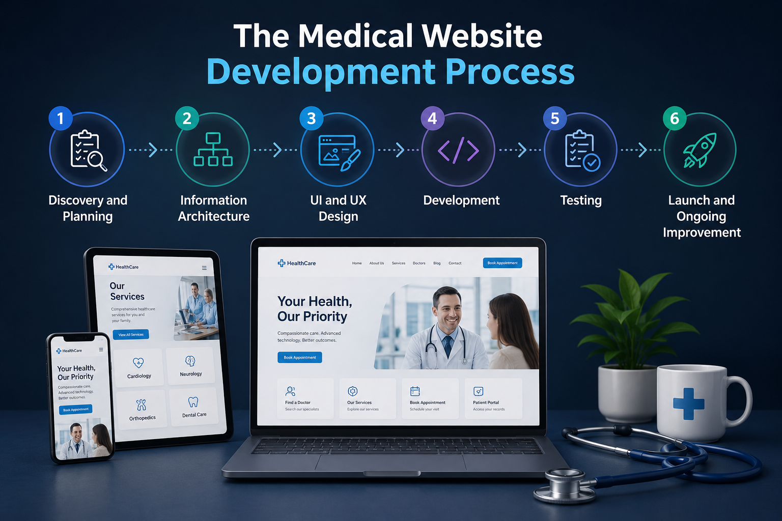 Medical Website development process